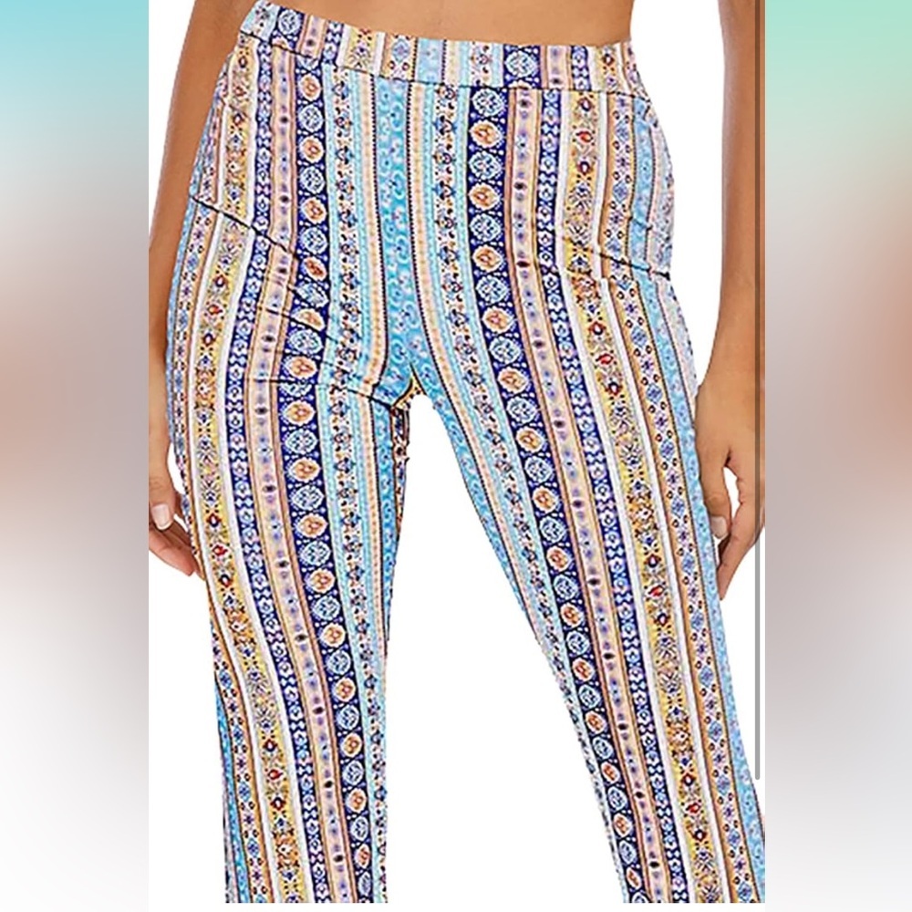 Stretch flare palazzo pants - Picture 3 of 7